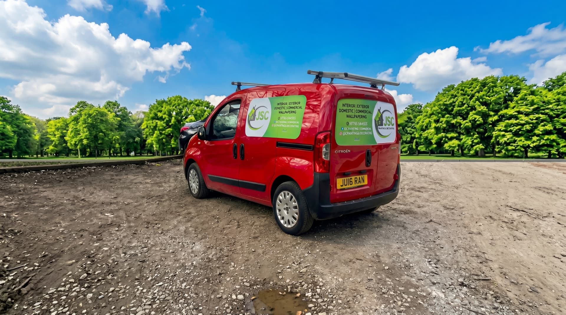 JSC Painting and Decorating branded van